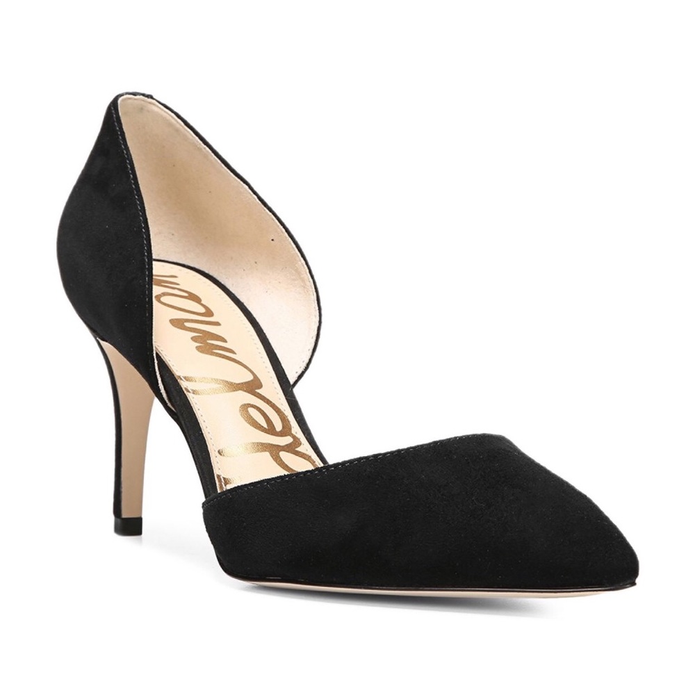 NWT Sam Edelman D’Orsay Telsa Black Suede Heels